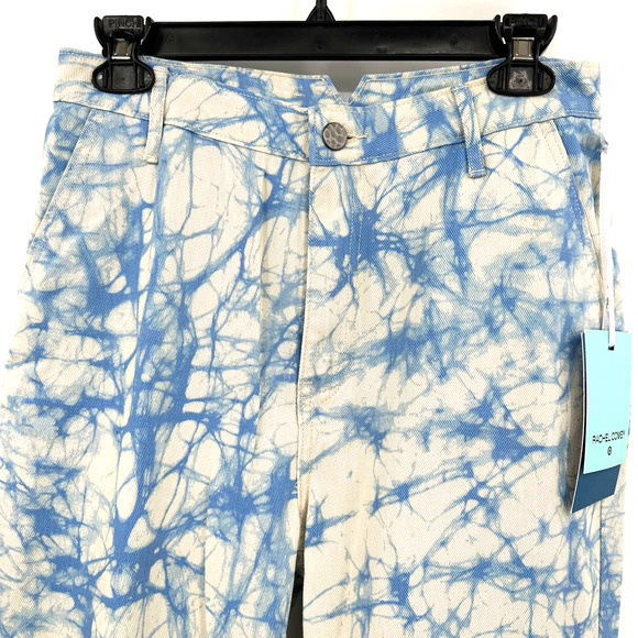 NWT Rachel Comey‎ for Target size 6 blue tie dye marble print jeans 100% cotton - Picture 2 of 8